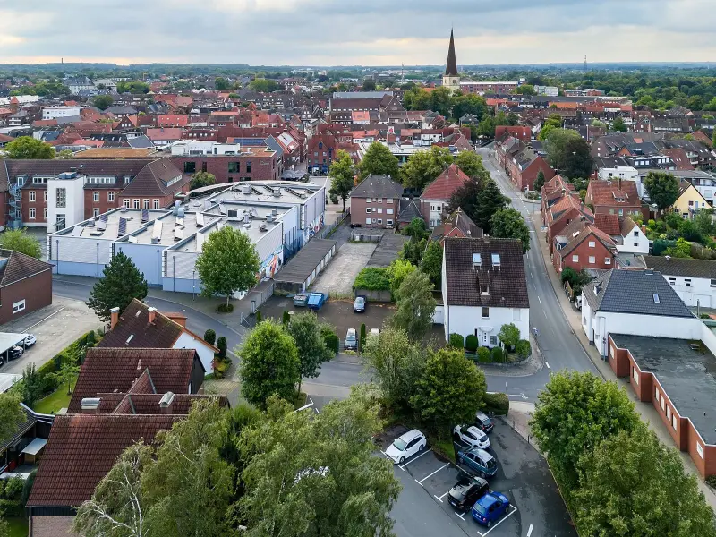 Miasto z wysokości dachów
