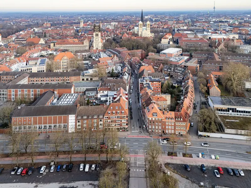 Centrum miasta z góry